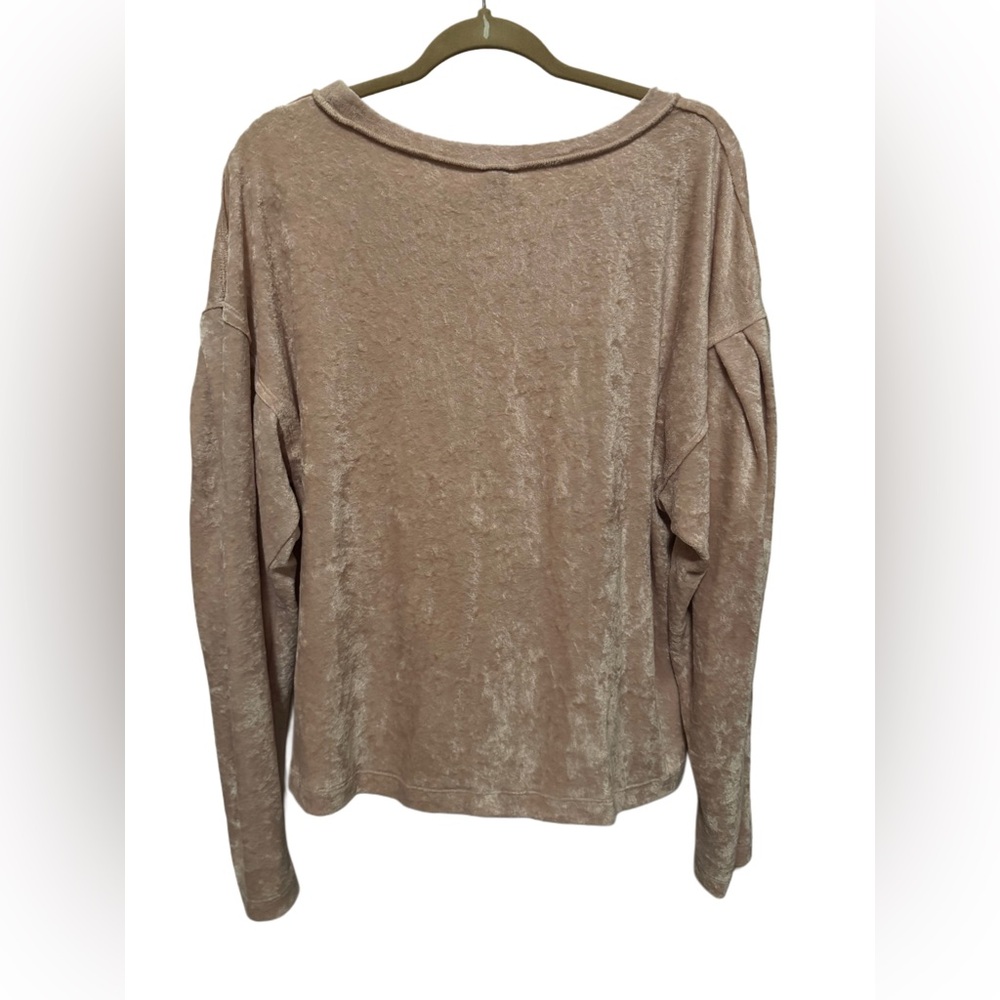 We The Free Blush Pink VelvetTop - Picture 4 of 5